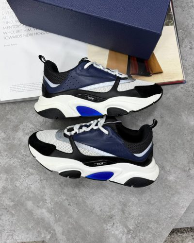 Dior B22 Blue Black Lifestyle Sneakers