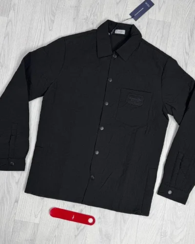 Cannage Quilted Overshirt with Couture Patch