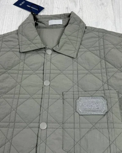 Cannage Quilted Overshirt with Couture Patch