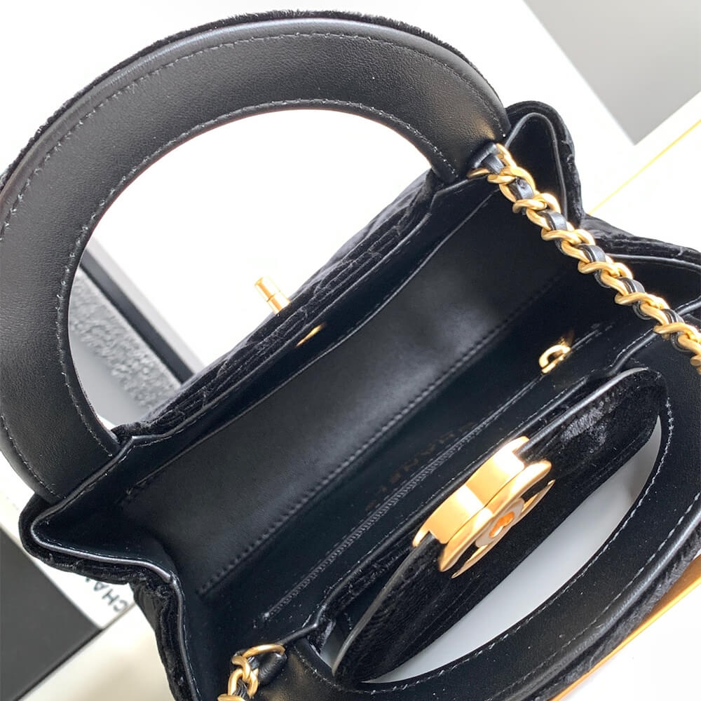 Chanel Mini Shopping Bag AS4416 – Black - Image 6
