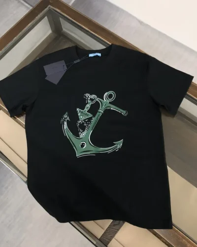 Black Anchor Logo Tee Super Clone Quailty