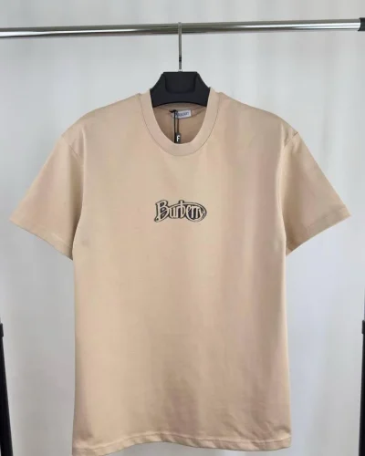 Burberry Bubble Logo Organic Cotton T-Shirt Clone Quailty beige Burberry Bubble Logo Organic Cotton T-Shirt Clone Quailty beige