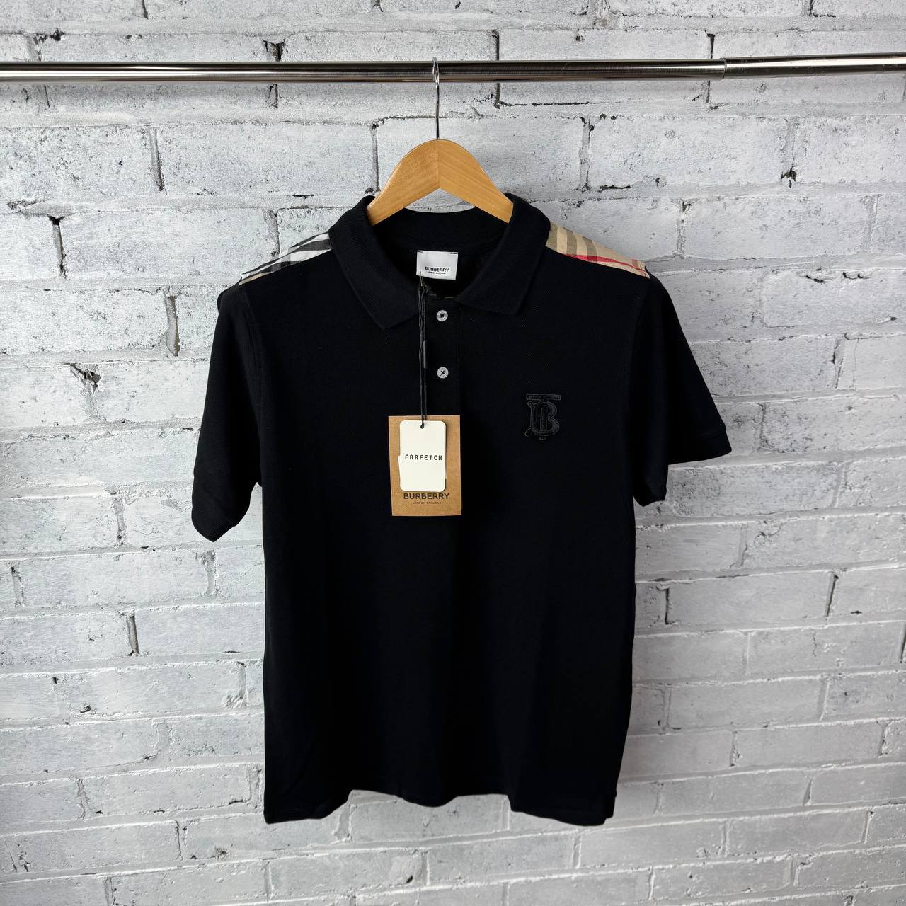 Burberry Cotton Piqué TB Monogram Polo Shirt for Men