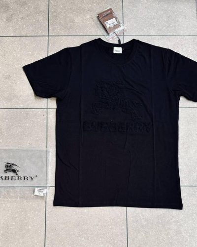 Burberry EKD Embossed Logo Men's T-Shirt – Black & White AAA Quailtyblack