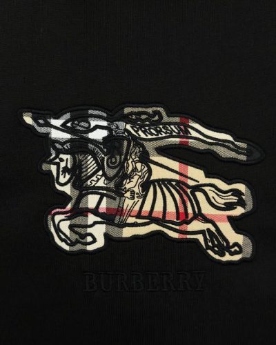 Burberry Knight Check Embroidered T-Shirt embodery Burberry Knight Check Embroidered T-Shirt embodery