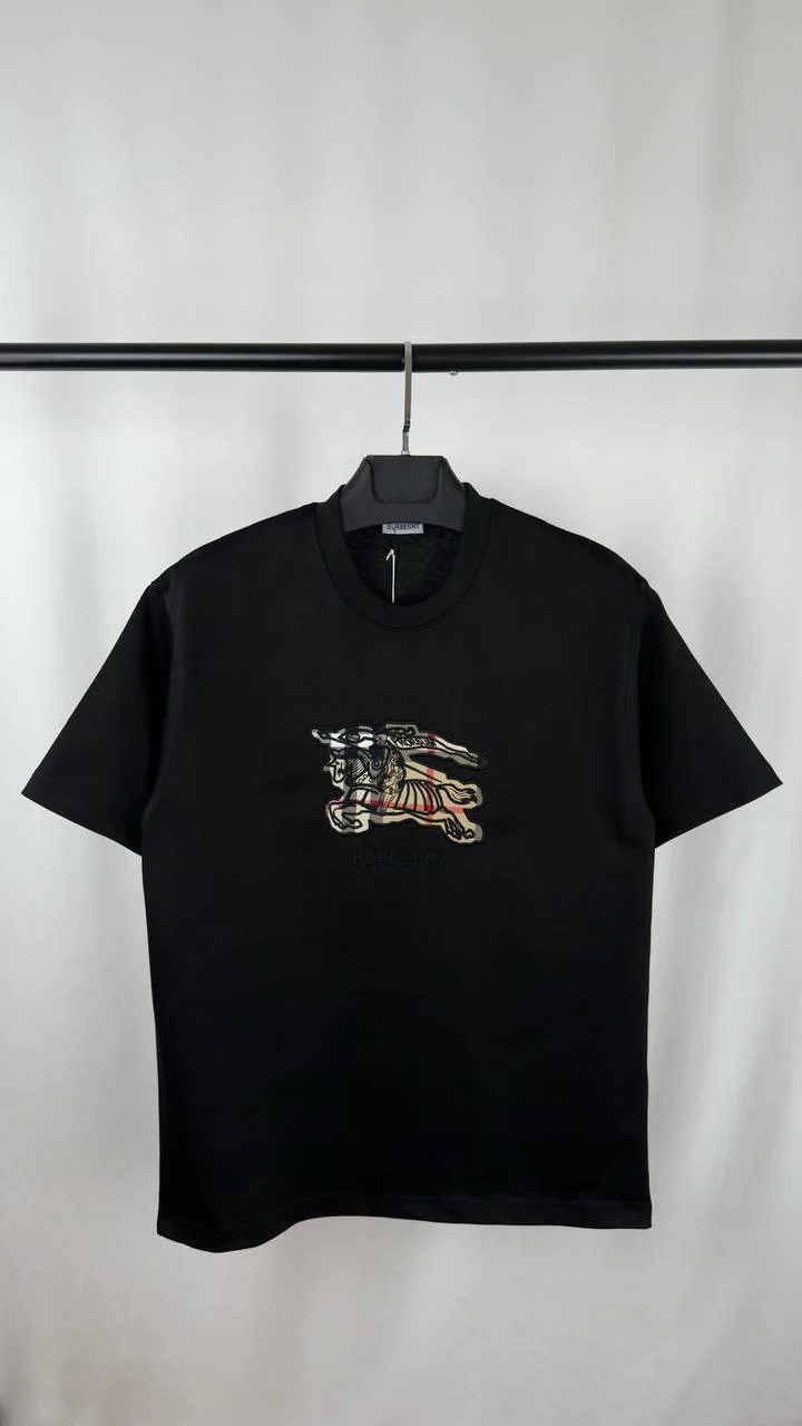 Burberry Knight Check Embroidered T-Shirt