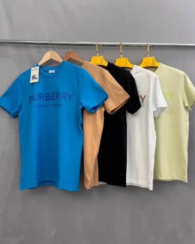 Burberry Logo Print Cotton Crewneck T-Shirt