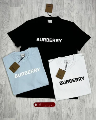 Burberry Logo Print Cotton T-Shirt