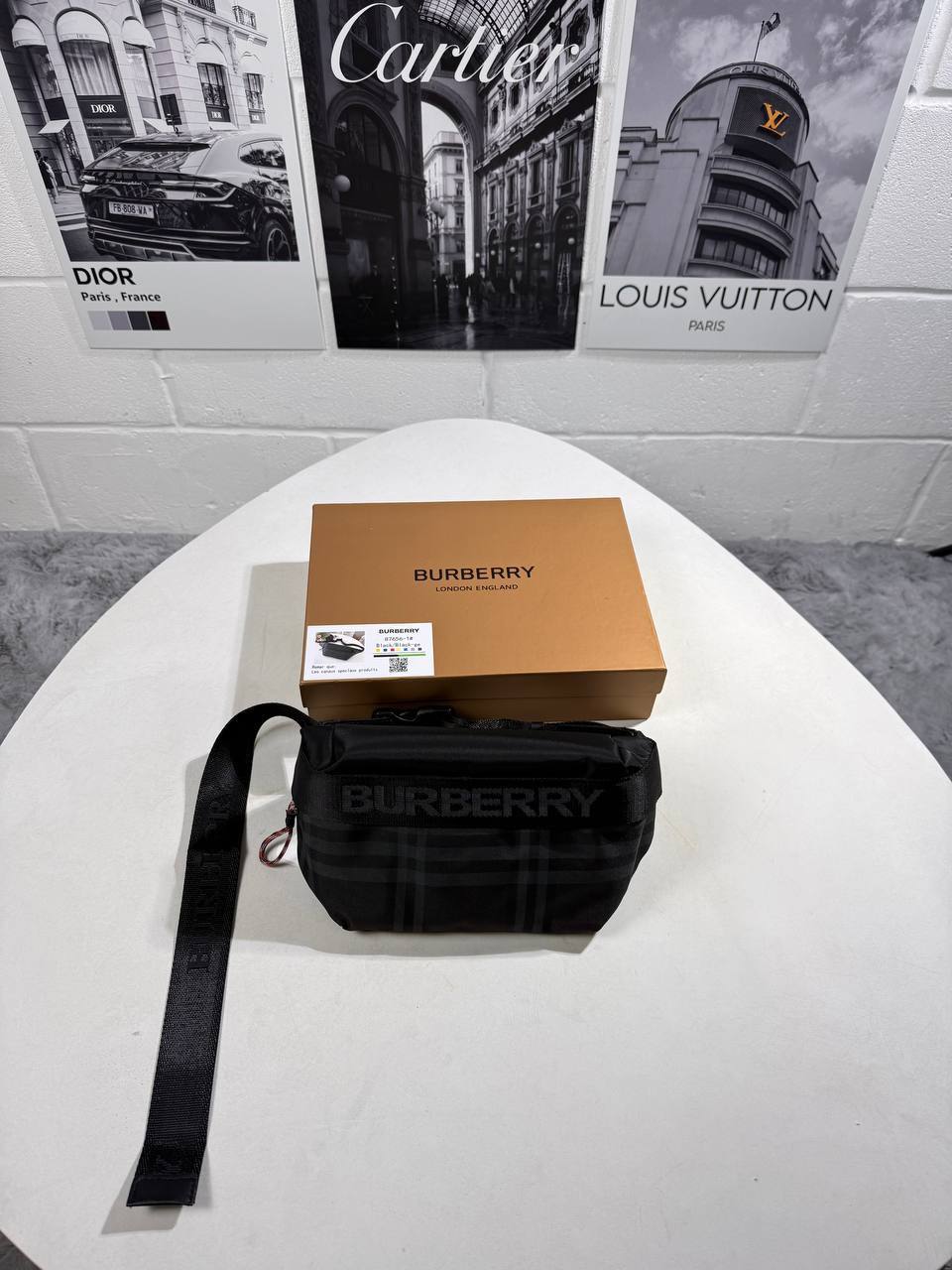 Burberry Men's Black Sling Waist Bag – Crossbody Style - Image 3