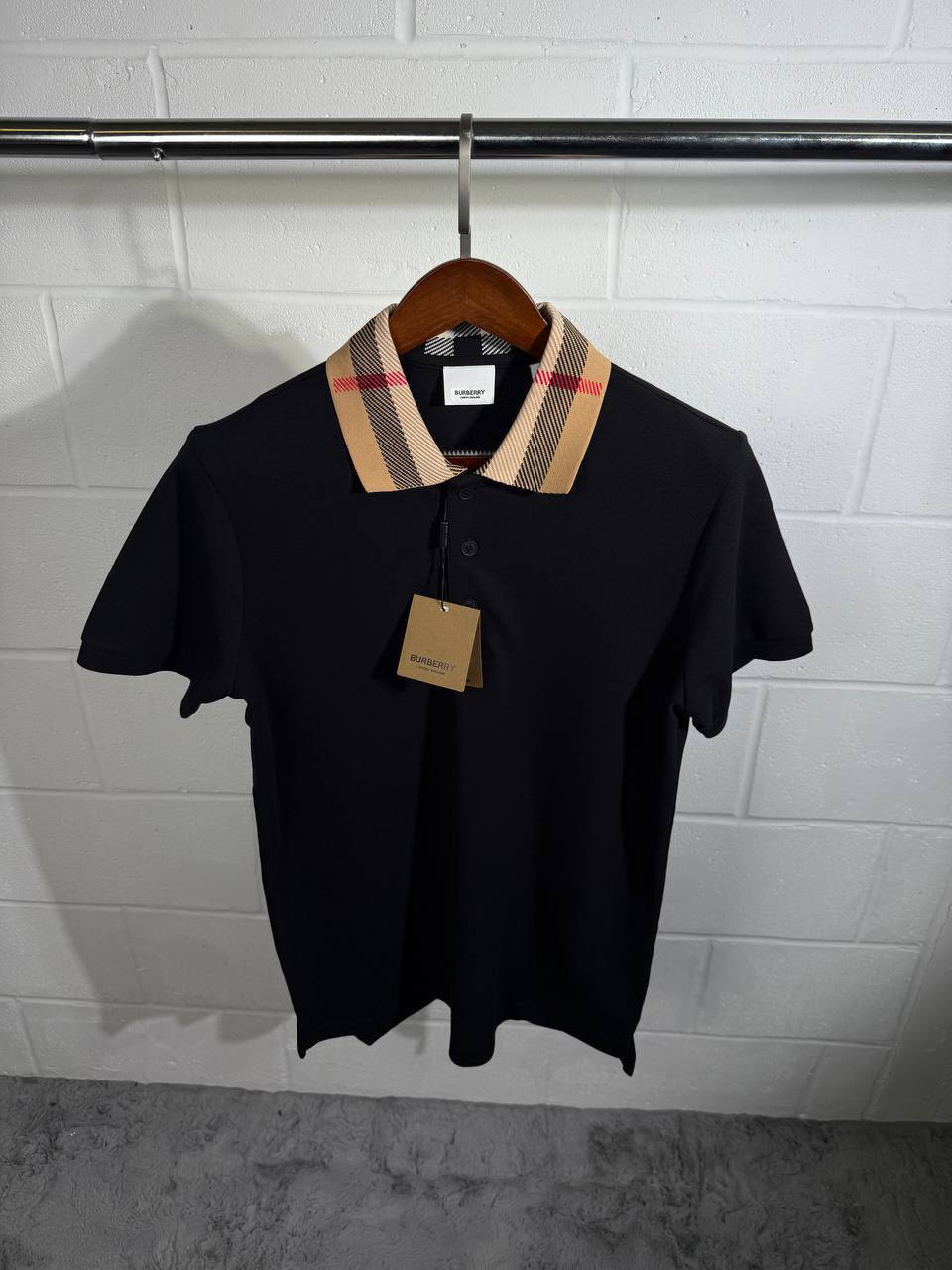 Burberry Men's Check Collar Cotton Polo Shirt – Multiple Colours