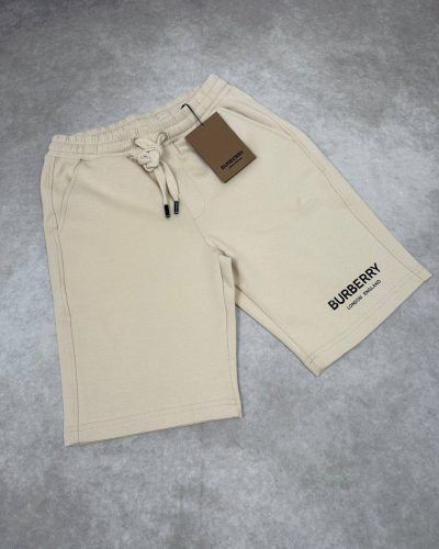 Burberry Men's Logo Print Straight-Leg Mid-Length Shorts