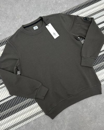 C.P. Company Diagonal Raised Cotton Lens Sweatshirt grey C.P. Company Diagonal Raised Cotton Lens Sweatshirt grey