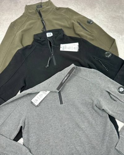 C.P. Company Diagonal Raised Half-Zip Jumper
