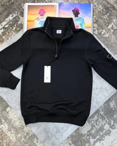 C.P. Company Light Fleece Half-Zip Jumper AAA Quailty