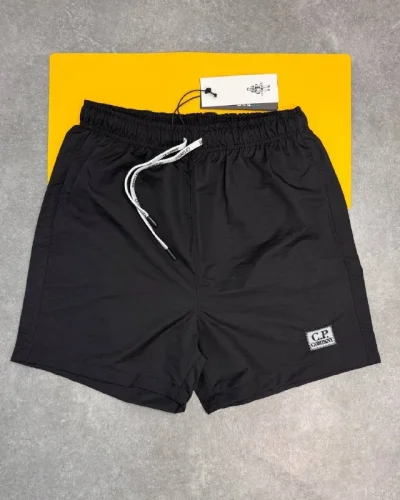 C.P. Company Men’s Chrome-R Clone Quality Utility Swim Shorts Set – Black & Grey black C.P. Company Men's Chrome-R Clone Quality Utility Swim Shorts Set – Black & Grey black