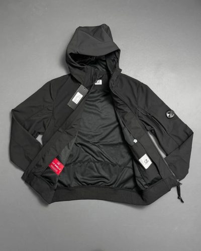 C.P. Company Shell-R Logo Printed Jacket Clone Quality black
