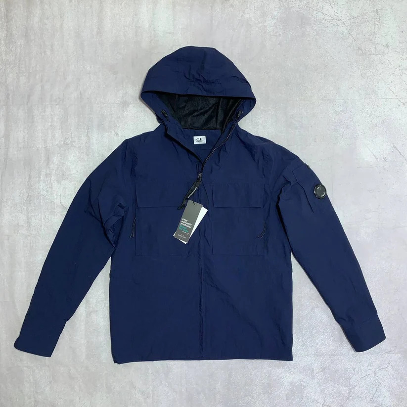 CP Company Chrome-R Hooded Super Clone Quality Jacket navy