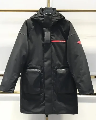 Canada Goose Black Expedition Parka with Iconic Red Details