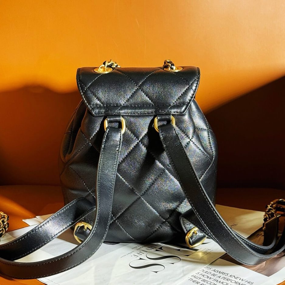 Chanel Backpack AS4866 – Black Lambskin - Image 3