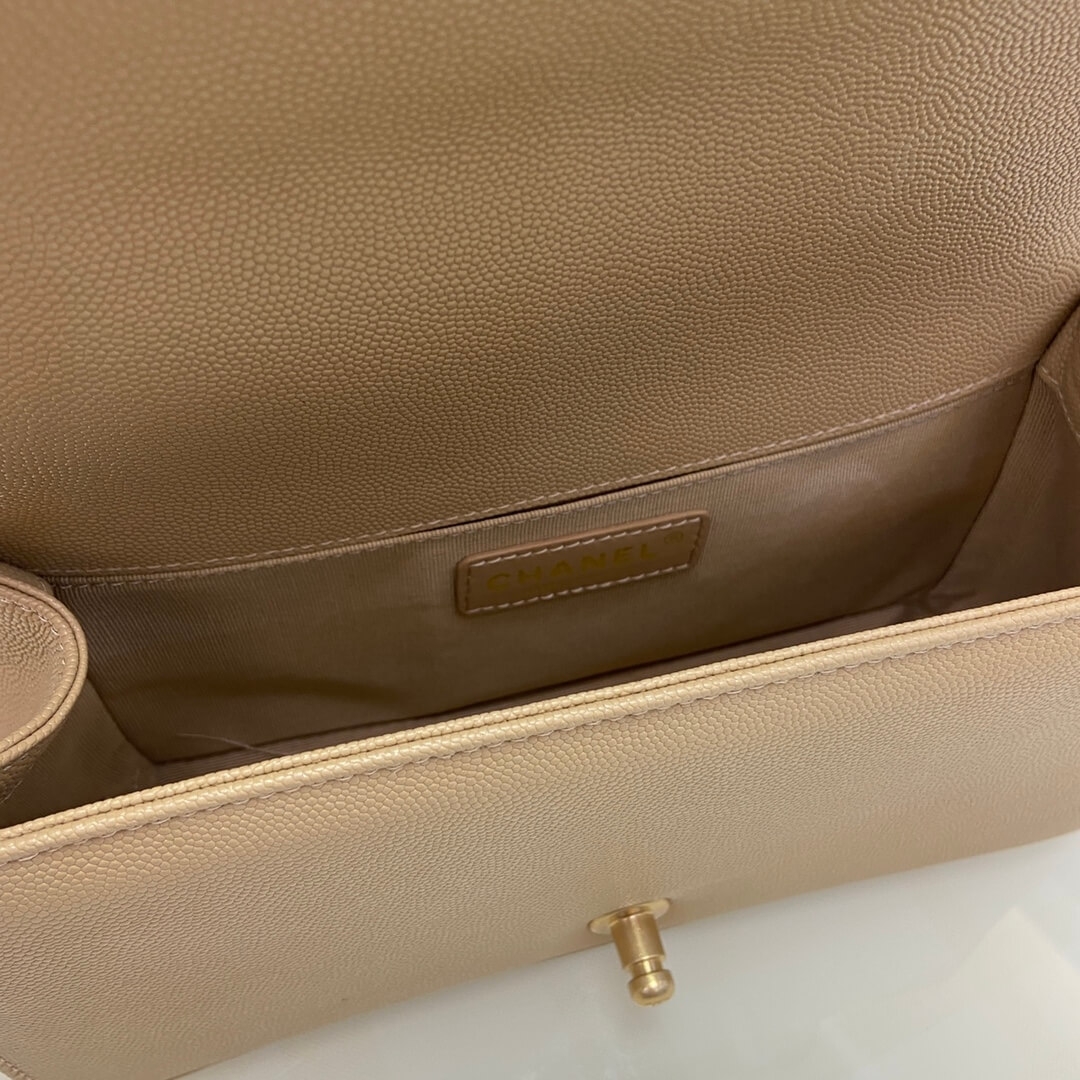 Chanel Boy Handbag A67086 – Apricot - Image 7
