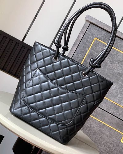 Chanel Cambon Line Medium Tote – All Black4