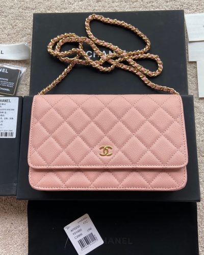 Chanel Classic Chain Wallet AP0250 – Pink