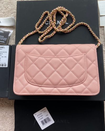 Chanel Classic Chain Wallet AP0250 – Pink2