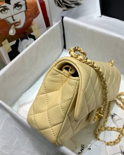 Chanel Classic Flap Shoulder Bag – Yellow1