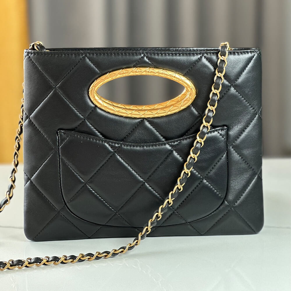 Chanel Clutch AS5038 – Black Lambskin