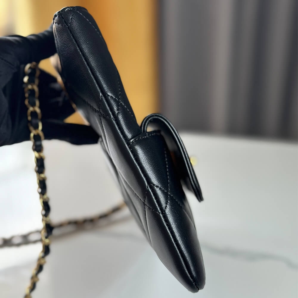Chanel Clutch AS5038 – Black Lambskin - Image 3