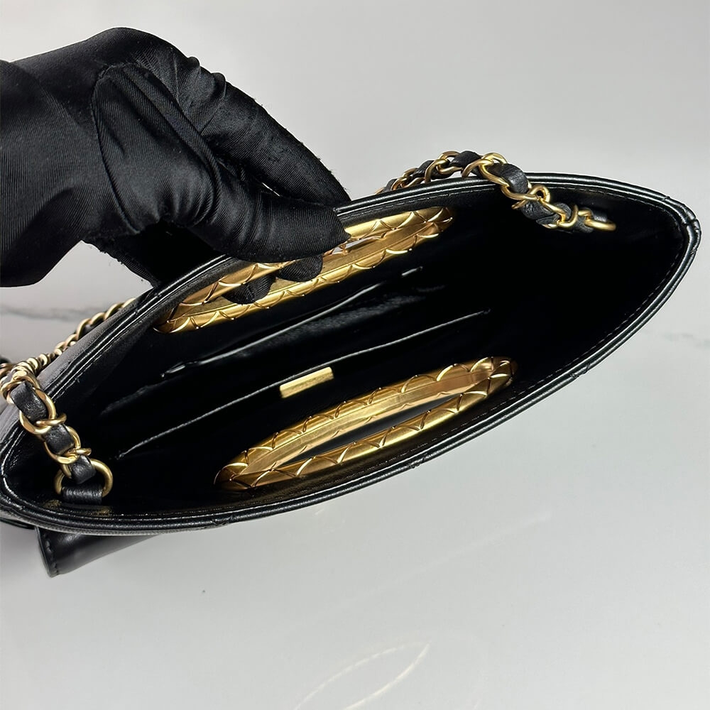 Chanel Clutch AS5038 – Black Lambskin - Image 4