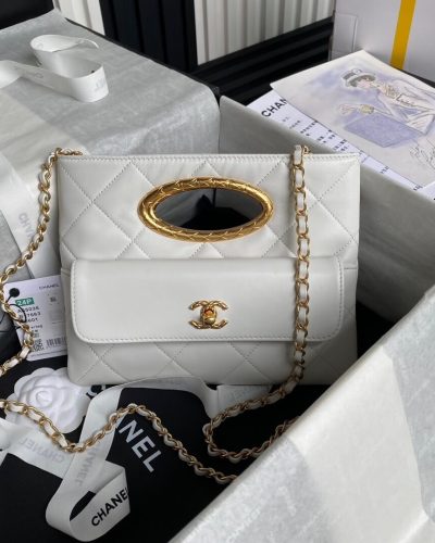 Chanel Clutch AS5038 – White