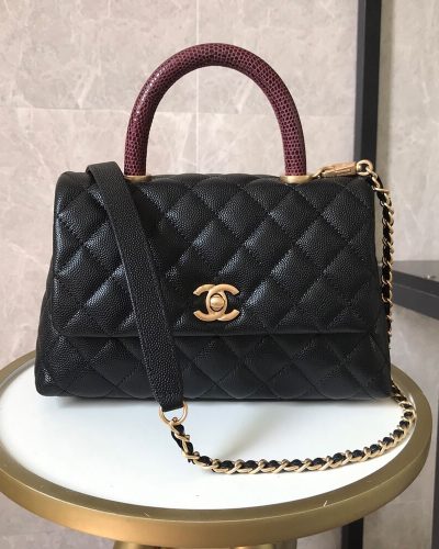 Chanel Coco Handle PM Flap 1:1 Replica Shoulder Bag – Black