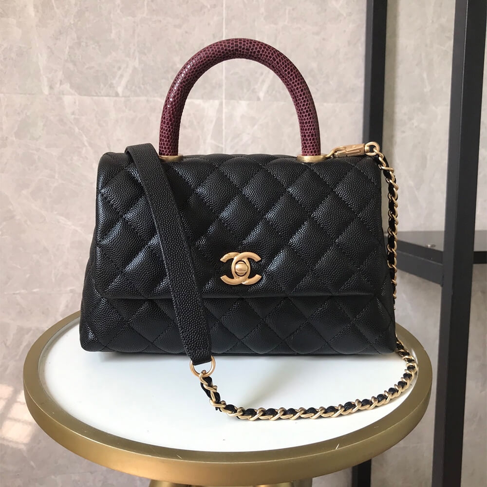 Chanel Coco Handle PM Flap 1:1 Replica Shoulder Bag – Black