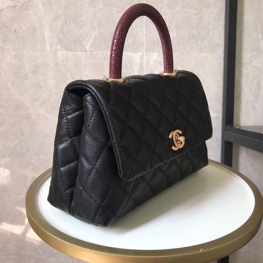 Chanel Coco Handle PM Flap 1:1 Replica Shoulder Bag – Black - Image 3