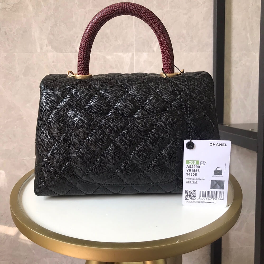 Chanel Coco Handle PM Flap 1:1 Replica Shoulder Bag – Black - Image 2