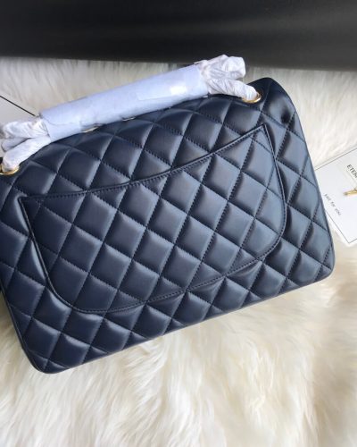 Chanel Large Classic Handbag A01113 – Blue1