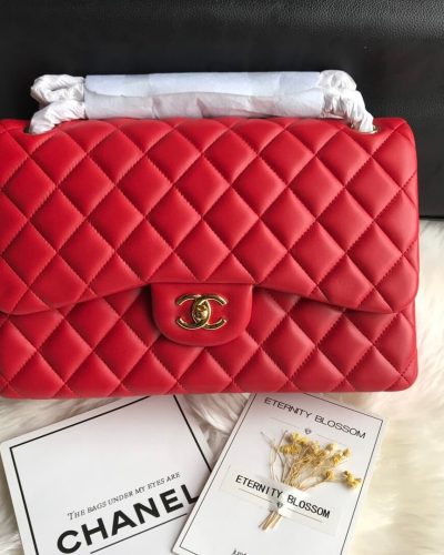 Chanel Large Classic Handbag A01113 – Red