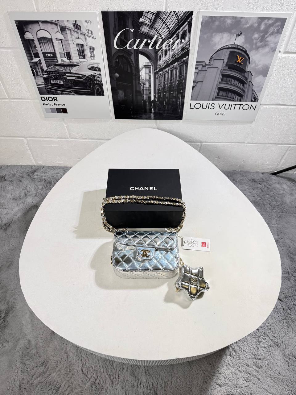 Chanel Metallic Quilted Mirror Calfskin Super Clone Quality Bag for Women - Image 3