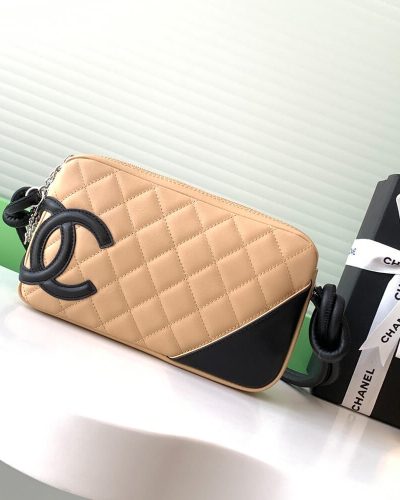 Chanel Mini Cambon Camera Bag – Beige & Black