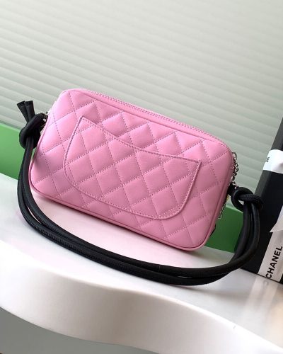 Chanel Mini Cambon Camera Bag – Pink & Black3