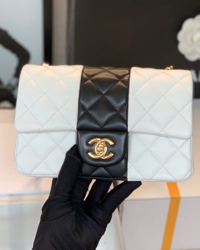 Chanel Mini Flap Bag A69900 – White & Black