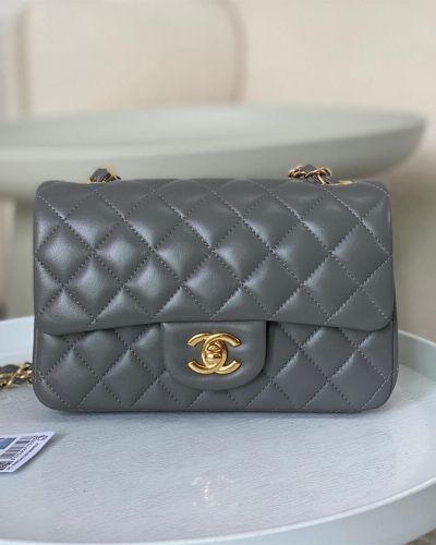 Chanel Mini Flap Bag AS1116 – Grey Lambskin