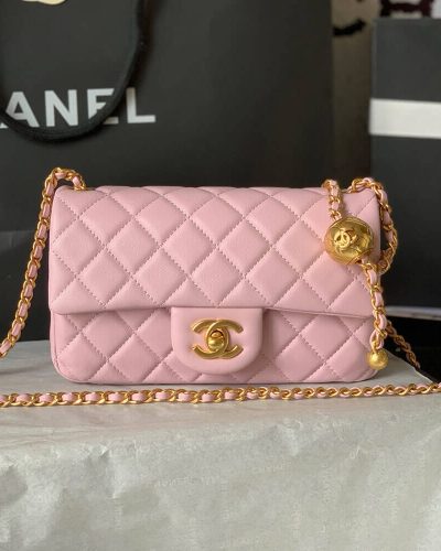 Chanel Pearl Crush Mini Rectangular Flap Bag AS1787 – Pink