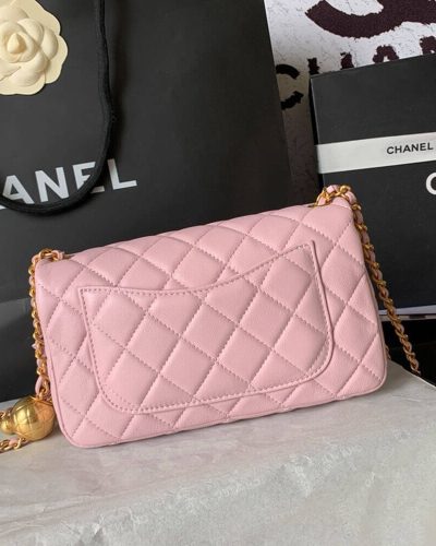 Chanel Pearl Crush Mini Rectangular Flap Bag AS1787 – Pink3