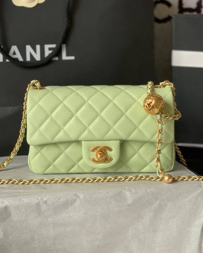 Chanel Pearl Crush Mini Rectangular Flap Clone Quality Bag – Light Green