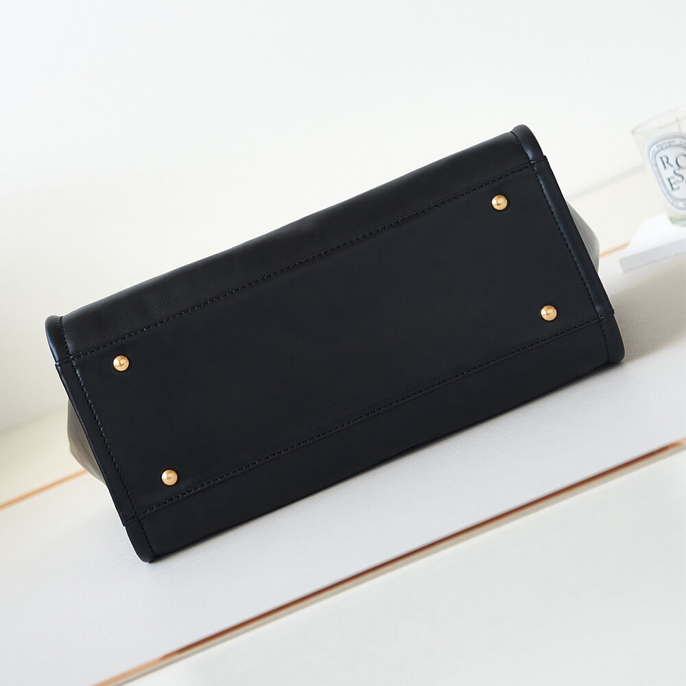 Chanel Small Tote 1:1 Replica Bag in Black Calfskin - Image 5