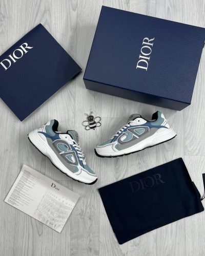 Christian Dior B30 Fake Designer Trainers for Men – Baby Blue