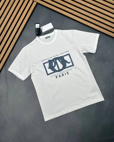 Christian Dior Couture Avenue Montaigne Paris Graphic T-Shirt Clone Quailty