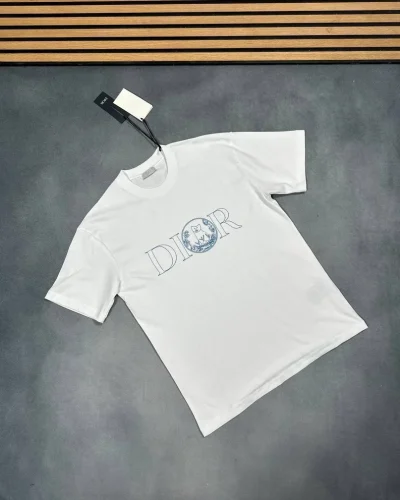 Christian Dior Hylton Nel Logo Printed T-Shirt white